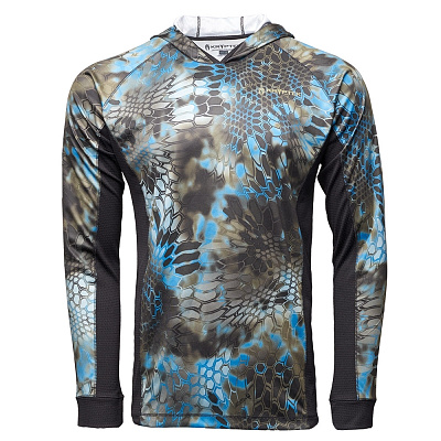 ТОЛСТОВКА С КАПЮШОНОМ KRYPTEK ZEPHYR HOODIE NEPTUNE/BLACK- фото №1