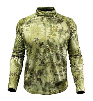 ФУТБОЛКА KRYPTEK HYPERION LS ZIP MANDRAKE