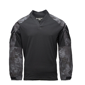 ТОЛСТОВКА KRYPTEK TACTICAL ВОРОТНИК РЕГБИ ДЛИННЫЕ РУКАВА BLACK/TYPHON