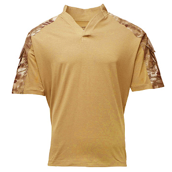ТОЛСТОВКА KRYPTEK TACTICAL ВОРОТНИК РЕГБИ КОРОТКИЕ РУКАВА COYOTE/HIGHLANDER