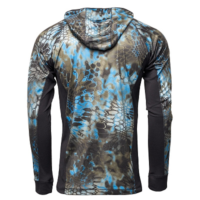 ТОЛСТОВКА С КАПЮШОНОМ KRYPTEK ZEPHYR HOODIE NEPTUNE/BLACK- фото №2