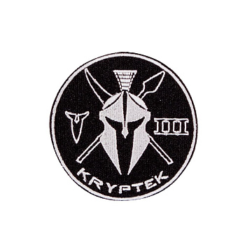 ПАТЧ KRYPTEK UNIT BLACK СЕРЫЙ ЛОГОТИП НА ФОНЕ КРУГА