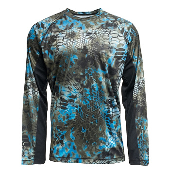 ФУТБОЛКА KRYPTEK AURA ДЛИННЫЕ РУКАВА NEPTUNE/BLACK