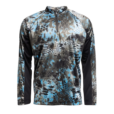 ТОЛСТОВКА KRYPTEK ZEPHYR 1/2 ZIP NEPTUNE/BLACK- фото №1